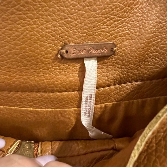 Free People vegan leather mini skirt. Never worn - Picture 2 of 2